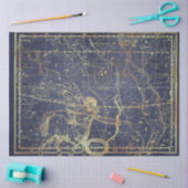 Ontwerp 6 van de Gold Star Map-reeks Tissuepapier (Craft)