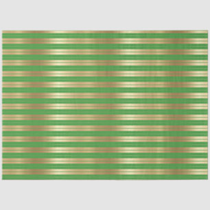 Ontwerp 6 van de Groene en Gold Stripe reeks Tissuepapier