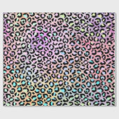 Ontwerp 6 van de Iridescent Leopard-reeks Cadeaupapier (Vlak)