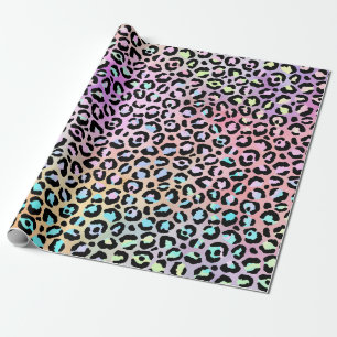 Ontwerp 6 van de Iridescent Leopard-reeks Cadeaupapier