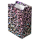 Ontwerp 6 van de Iridescent Leopard-reeks Medium Cadeauzakje (Voorkant Gekanteld)