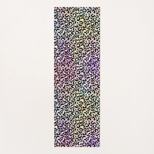 Ontwerp 6 van de Iridescent Leopard-reeks Yogamat (Voorkant)