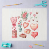 Ontwerp 6 van de Valentijn Clipart-reeks Tissuepapier (Craft)