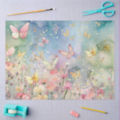 Ontwerp 6 van een Whimsical Butterfly-serie Tissuepapier (Craft)