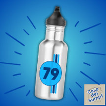 Ontwerp 79 in blauw met strepen