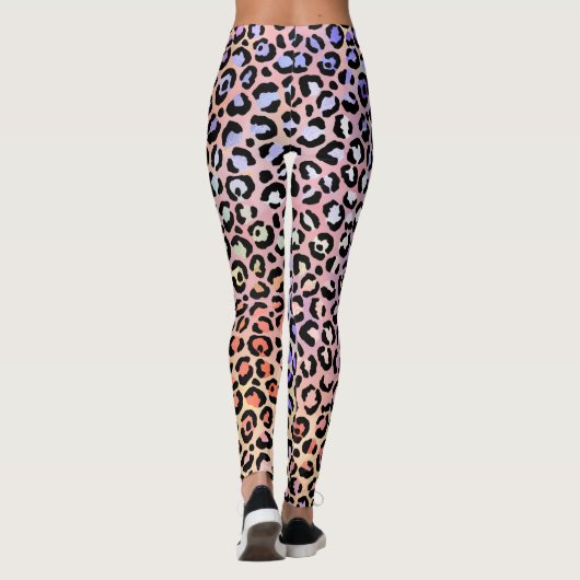 Ontwerp 7 van de Iridescent Leopard-reeks Leggings (Achterkant)