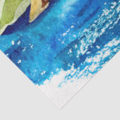 Ontwerp 7-weefselreeks van waterverf Seascapes Tissuepapier (Detail)