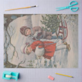 Ontwerp 8 kersttijdreeks tissuepapier (Craft)