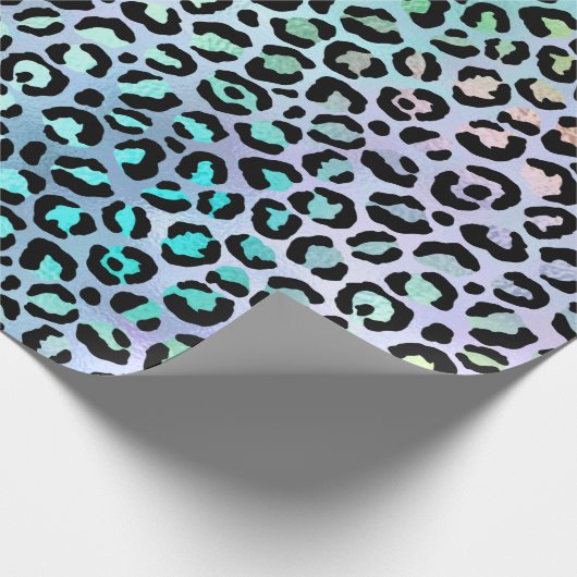 Ontwerp 8 van de Iridescent Leopard-reeks Cadeaupapier (Hoek)