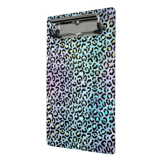 Ontwerp 8 van de Iridescent Leopard-reeks Mini Klembord (Angled2)