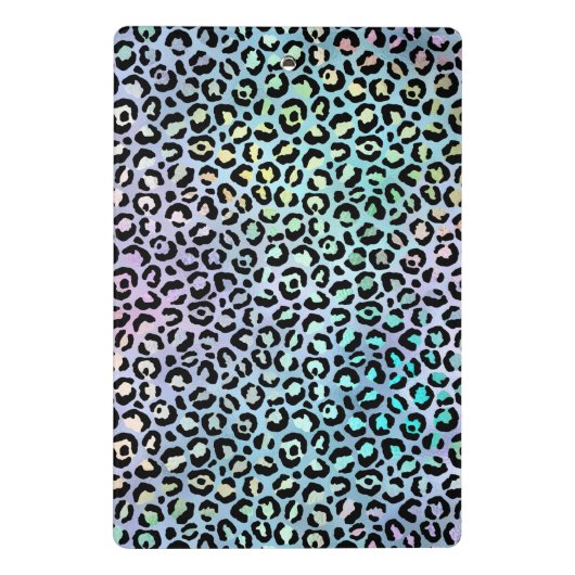 Ontwerp 8 van de Iridescent Leopard-reeks Mini Klembord (Achterkant)