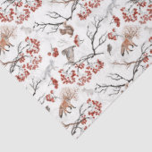 Ontwerp 8 van de Winterbos Reeks Tissuepapier (Detail)