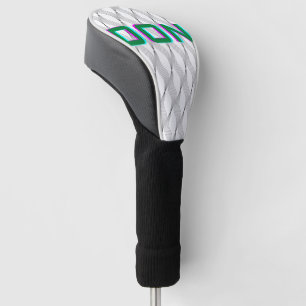 Ontwerp aangepaste tekst en patroonontwerp aan golfheadcover