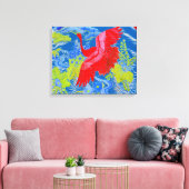 Ontwerp Abstract kunstschilderCanvas Canvas Afdruk (Insitu (Woonkamer))
