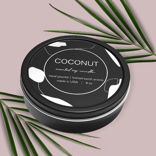 Ontwerp Abstract productlabel kaarsen Ronde Sticker