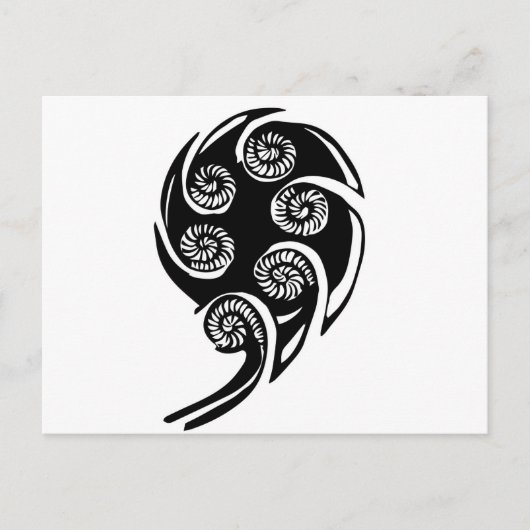 ontwerp aotearoa koru briefkaart (Voorkant)