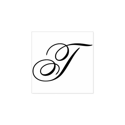 Ontwerp bewerken om het Fancy T-monogram te wijzig Rubberstempel (Afrduk)