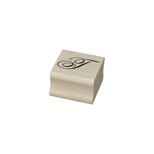 Ontwerp bewerken om het Fancy T-monogram te wijzig Rubberstempel (Stempel)