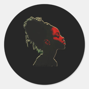 Ontwerp Black History Month1 Ronde Sticker