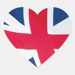 ontwerp britse vlag hart sticker