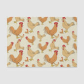 Ontwerp bruin Chicken Pattern Tissuepapier (Voorkant)