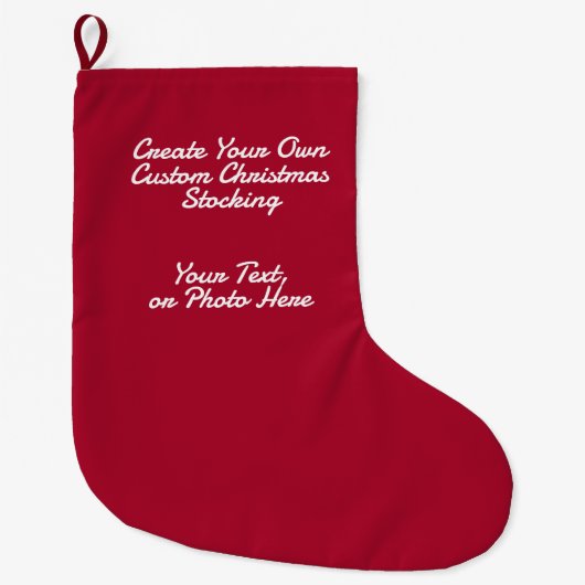 Ontwerp & Creëer Uw eigen Custom Grote Kerstsok (Voorkant)