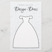 Ontwerp de Dress Weddenstabel Blauw en wit (Voorkant)