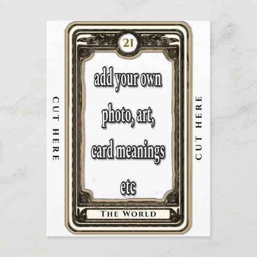 Ontwerp de World Tarot Kaart (Voorkant)