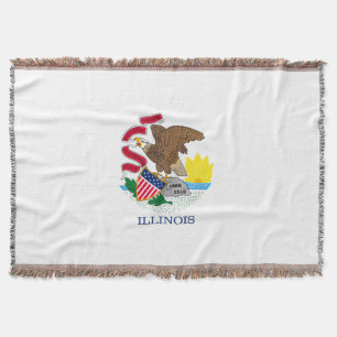 Ontwerp decoratie Illinois Staatsvlag Deken