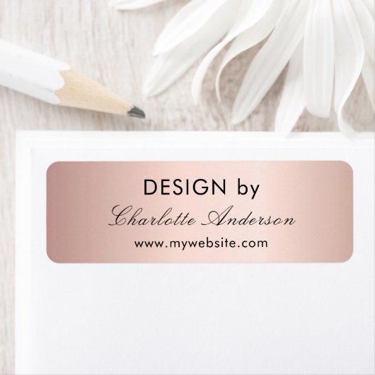 Ontwerp door bedrijfsleider roos Gold Etiket (Insitu)