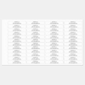 Ontwerp door naam witte manuscriptzaken labels (Vel)