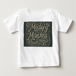 Ontwerp een T-shirt met de slogan "Modify Marches"