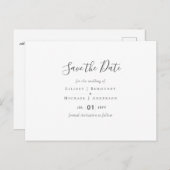 Ontwerp eigen save the date sjabloon voeg afbeeldi briefkaart (Voorkant / Achterkant)