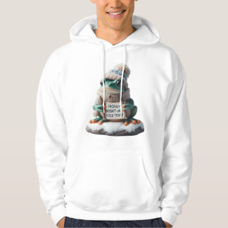 Ontwerp: "Froggy Houdt Niet Van Koude Hoodie