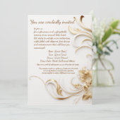 Ontwerp galabijeenkomst uitnodiging (Staand voorkant)