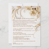 Ontwerp galabijeenkomst uitnodiging (Achterkant)