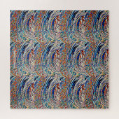 ONTWERP GLAS IN LOOD WAVES 2 LEGPUZZEL (Horizontaal)