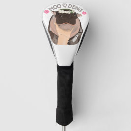 Ontwerp Golf Head Hoesje "Moo Deng" Golfheadcover