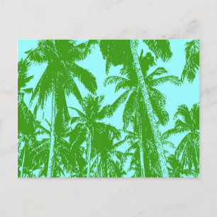 Ontwerp grafische handpalmen briefkaart