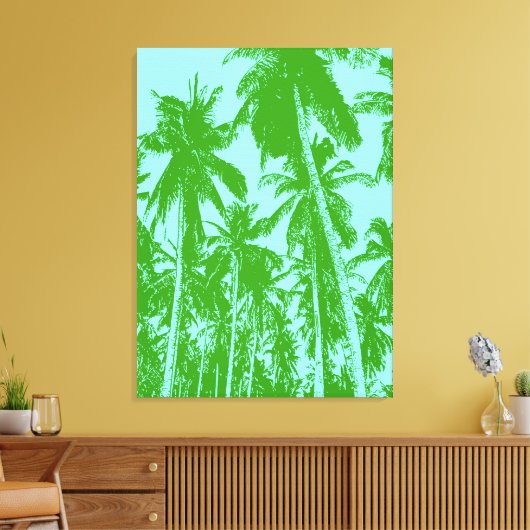 Ontwerp grafische handpalmen canvas afdruk (Insitu (Woonkamer))