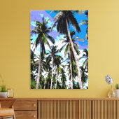 Ontwerp grafische handpalmen canvas afdruk (Insitu (Woonkamer))