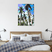 Ontwerp grafische handpalmen canvas afdruk (Insitu (Slaapkamer))