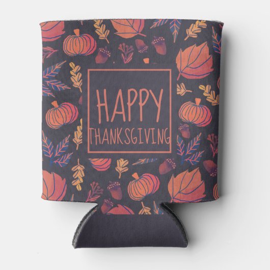  ontwerp Happy Thanksgiving | KOELBOX Blikjeskoeler (Voorkant)