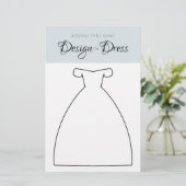 Ontwerp het dress-weddenschapsspel zwart-wit (Staand voorkant)