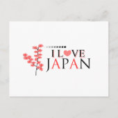 Ontwerp "I love Japan" voor Japan Lovers Briefkaart (Voorkant)