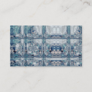 Ontwerp Ice Cube Blue Winter Print Pattern Visitekaartje