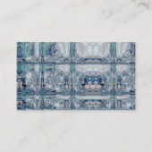 Ontwerp Ice Cube Blue Winter Print Pattern Visitekaartje (Voorkant)