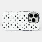 Ontwerp in zwart-wit Case-Mate iPhone case (Achterkant (horizontaal))