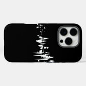 Ontwerp in zwart-wit Case-Mate iPhone case (Achterkant (horizontaal))