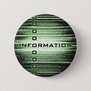 Ontwerp informatietekst ronde button 5,7 cm